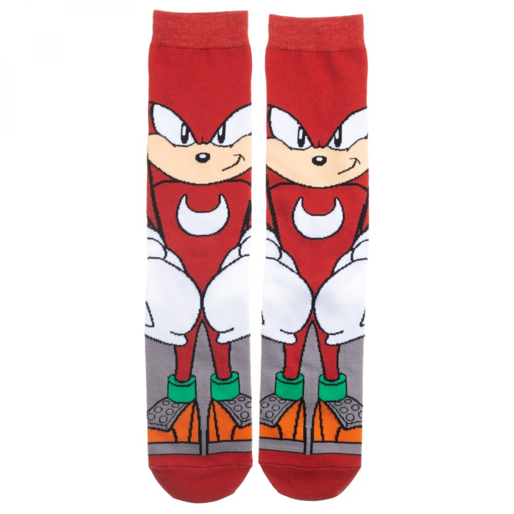 Knuckles from Sonic the Hedgehog Character Crew Socks